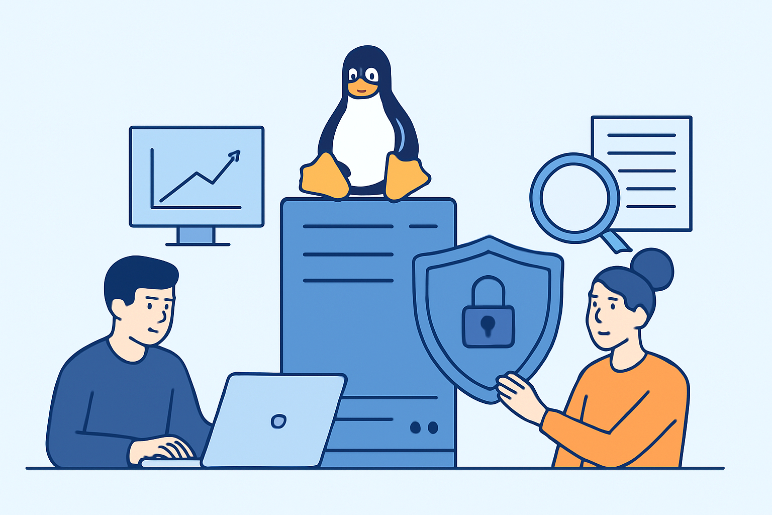 Linux Server Hardening and Monitoring – A Combined Approach