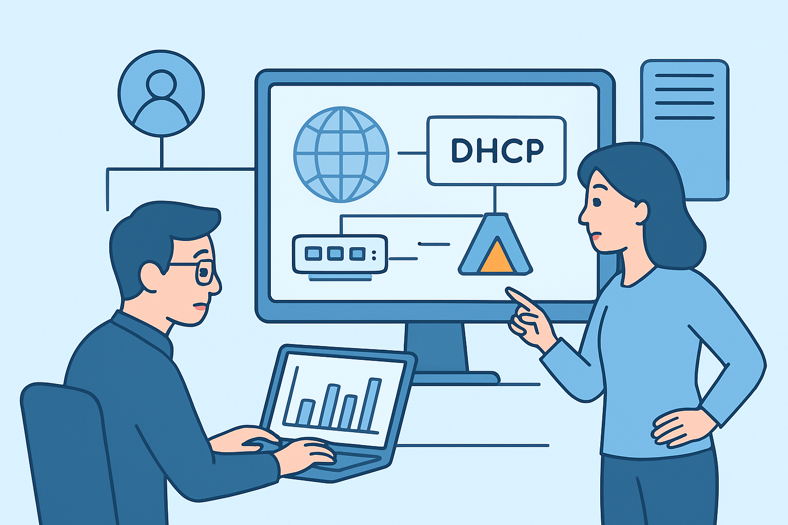 Monitoring DHCP and Active Directory Services in Enterprise Networks