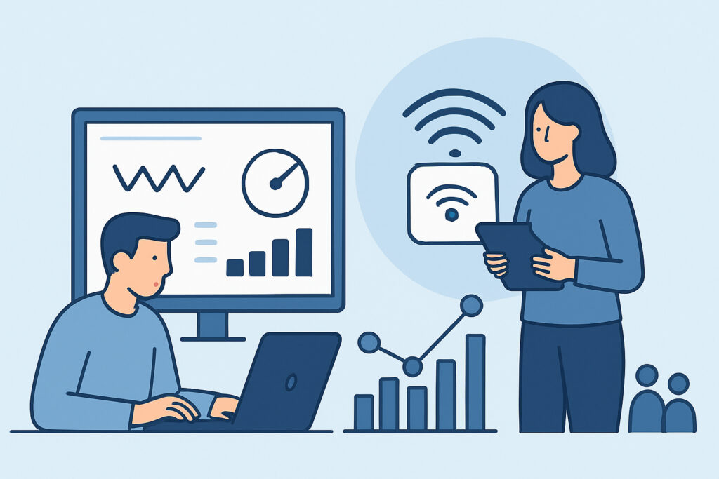 Monitoring Wireless Networks – Access Points, Signal, and Client Density